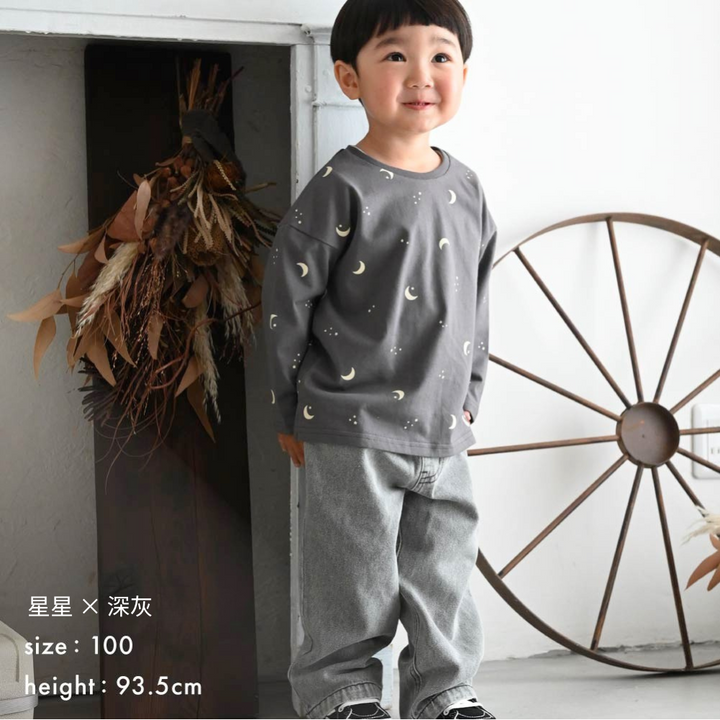 【秋冬上衣】 印花長袖T恤