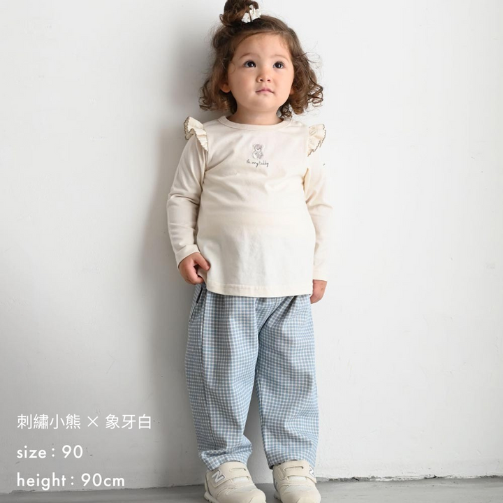 【秋冬上衣】 長袖 荷葉邊 T恤