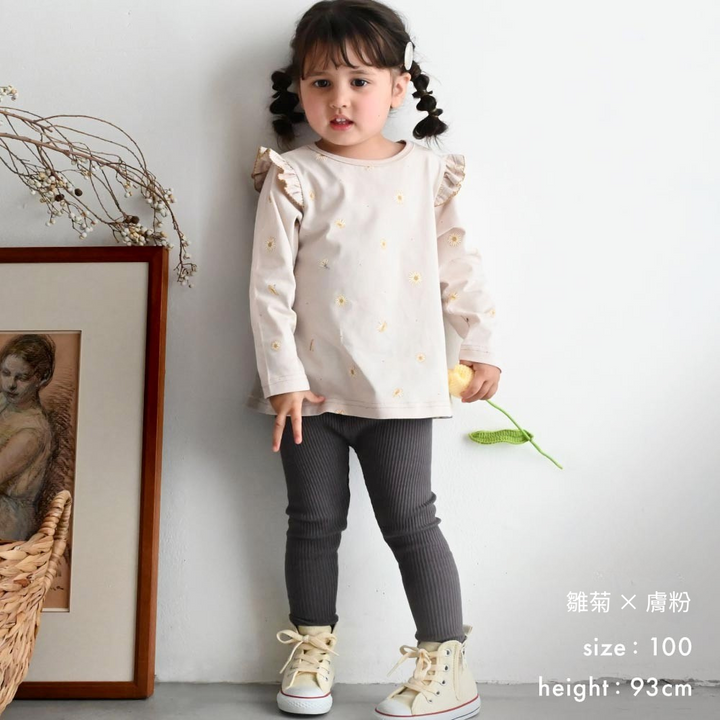 【秋冬上衣】 長袖 荷葉邊 T恤