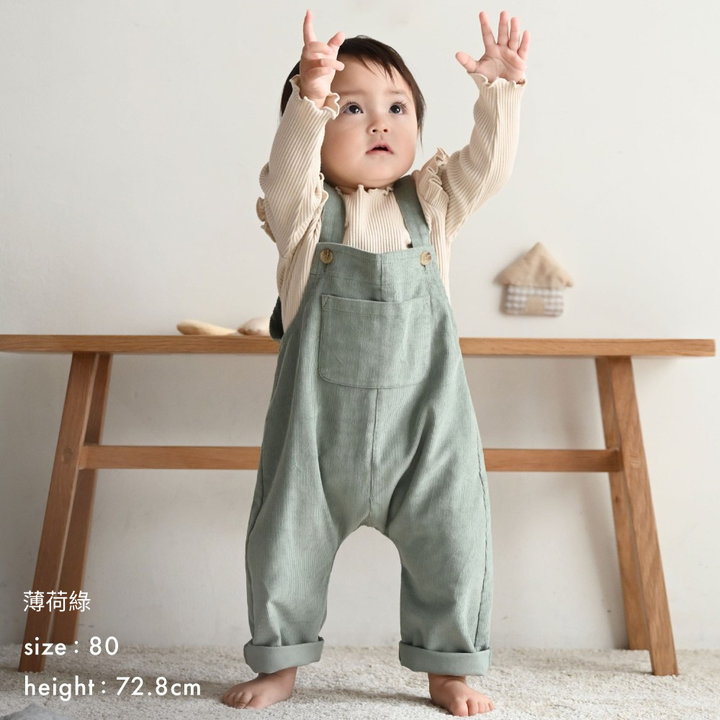 【秋冬褲子】燈芯絨 吊帶褲