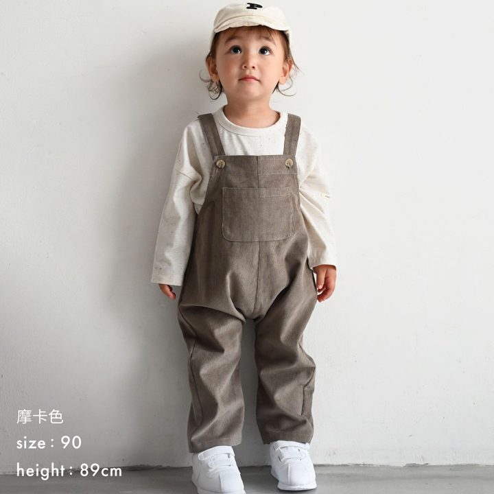 【秋冬褲子】燈芯絨 吊帶褲