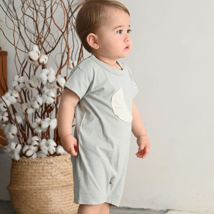 寶寶短袖連身包屁衣