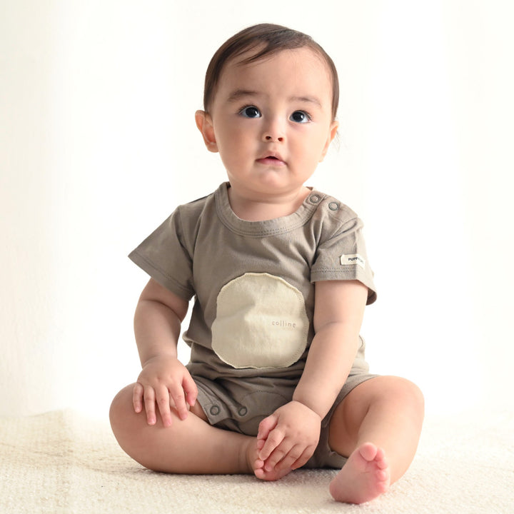 寶寶短袖連身包屁衣