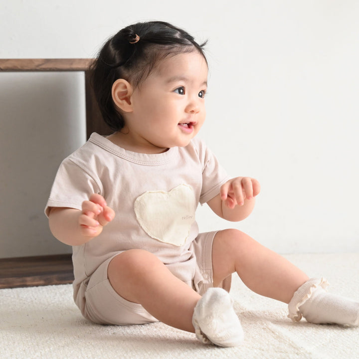 寶寶短袖連身包屁衣