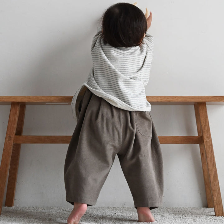 【秋冬褲子】打摺 燈芯絨褲