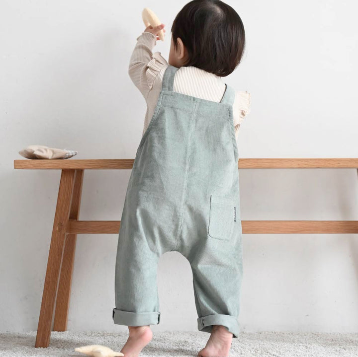 【秋冬褲子】燈芯絨 吊帶褲