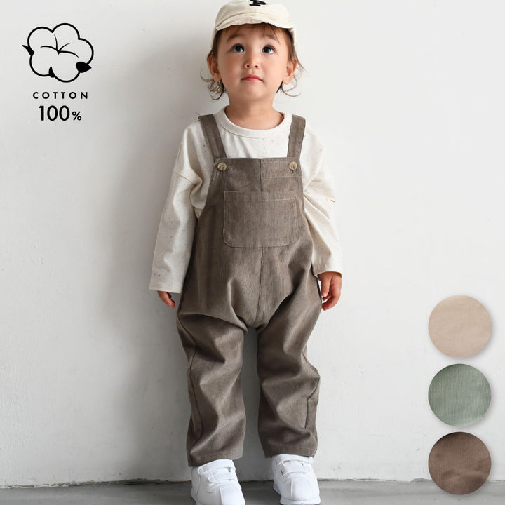 【秋冬褲子】燈芯絨 吊帶褲