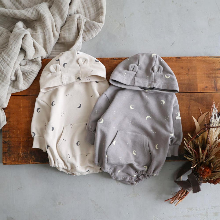 【秋冬連身衣】長袖 小熊耳朵 包屁衣