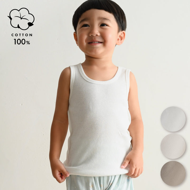 兒童純棉背心(羅紋布)