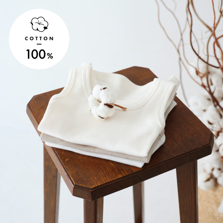 兒童純棉背心(羅紋布)