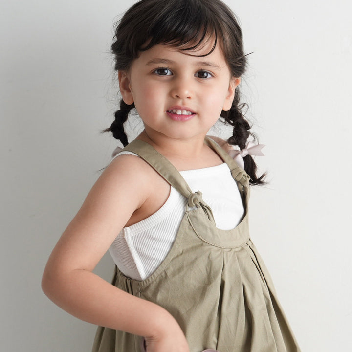 兒童細肩帶貼身背心(羅紋布)