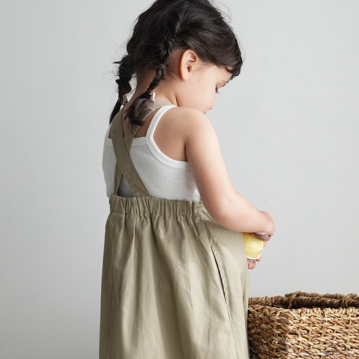 兒童細肩帶貼身背心(羅紋布)