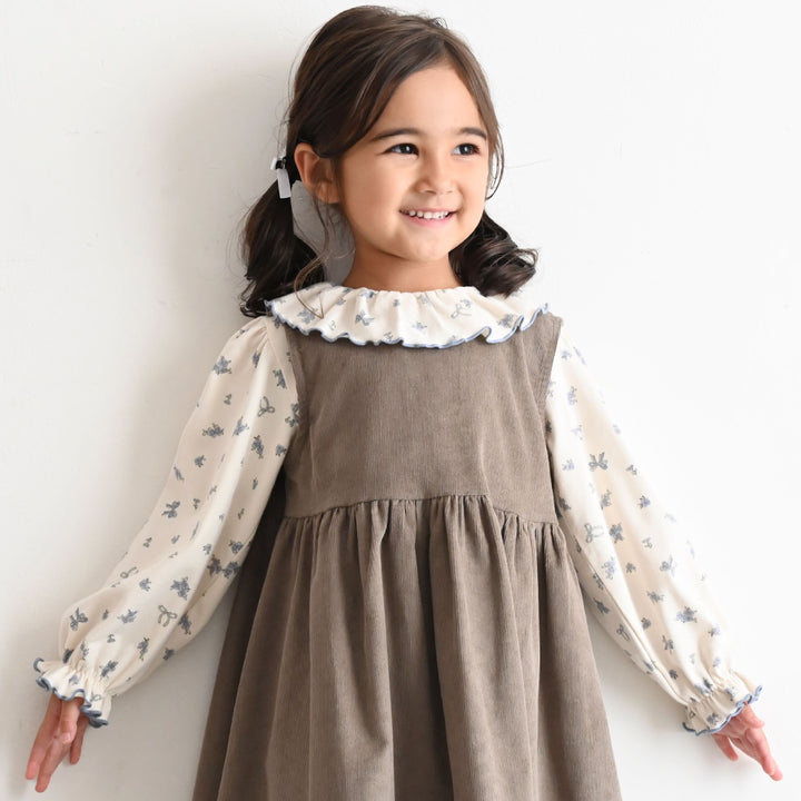 【秋冬上衣】 荷葉領 長袖 T恤