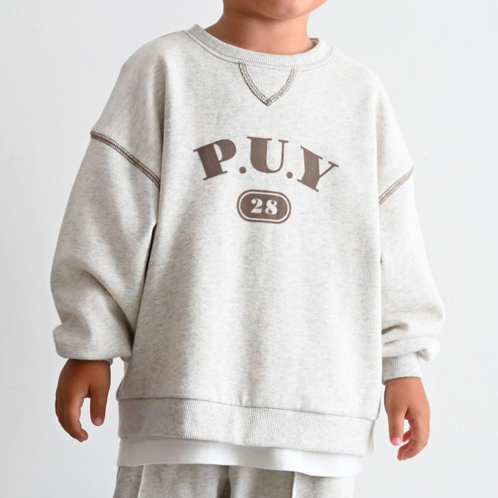 【秋冬上衣】學院風 Logo 大學衛衣