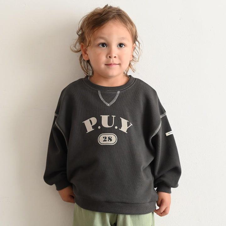 【秋冬上衣】學院風 Logo 大學衛衣