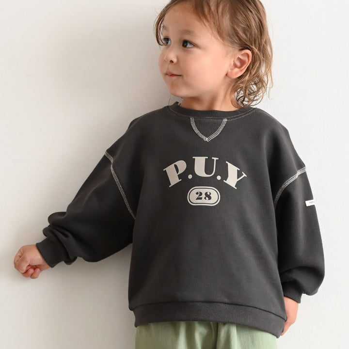 【秋冬上衣】學院風 Logo 大學衛衣