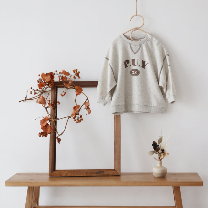 【秋冬上衣】學院風 Logo 大學衛衣