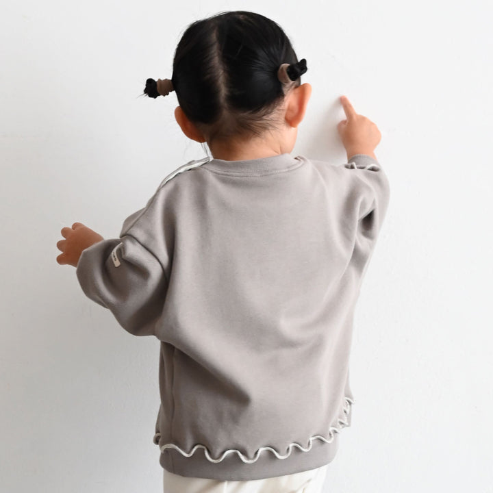 【秋冬上衣】捲邊設計 大學衛衣