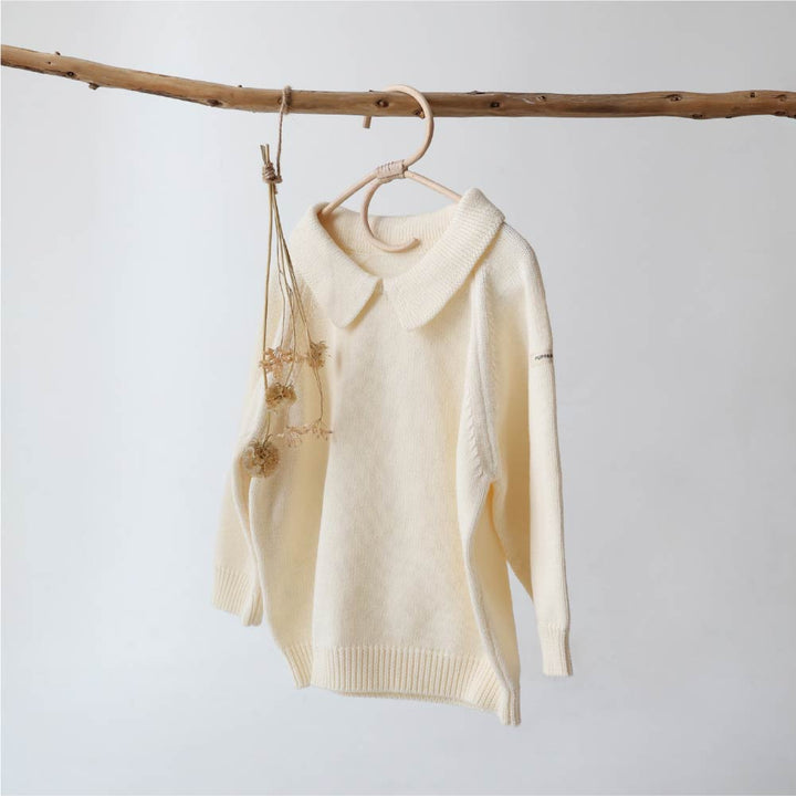 【秋冬上衣】翻領針織毛衣