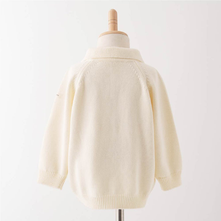 【秋冬上衣】翻領針織毛衣
