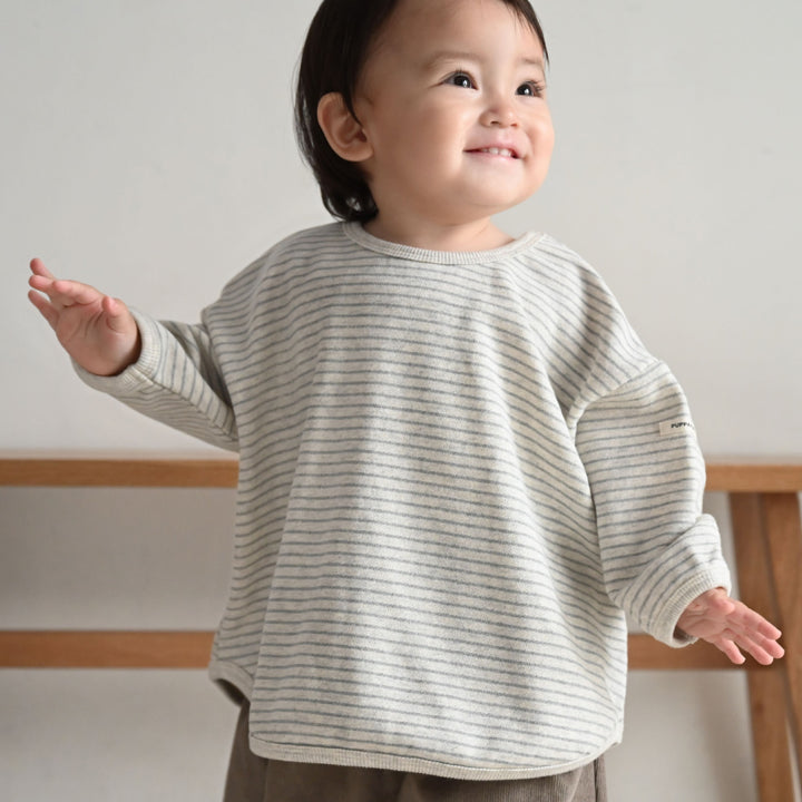 【秋冬上衣】 條紋休閒衛衣