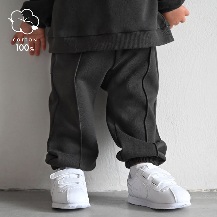 【秋冬褲子】摺線 束口棉褲