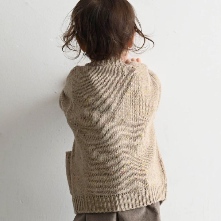 【秋冬外套】彩色紗點 針織外套