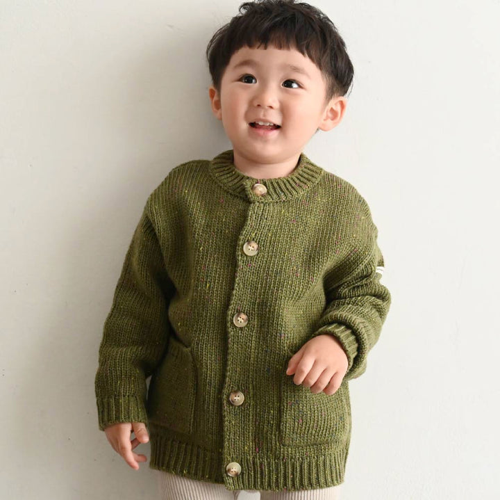 【秋冬外套】彩色紗點 針織外套