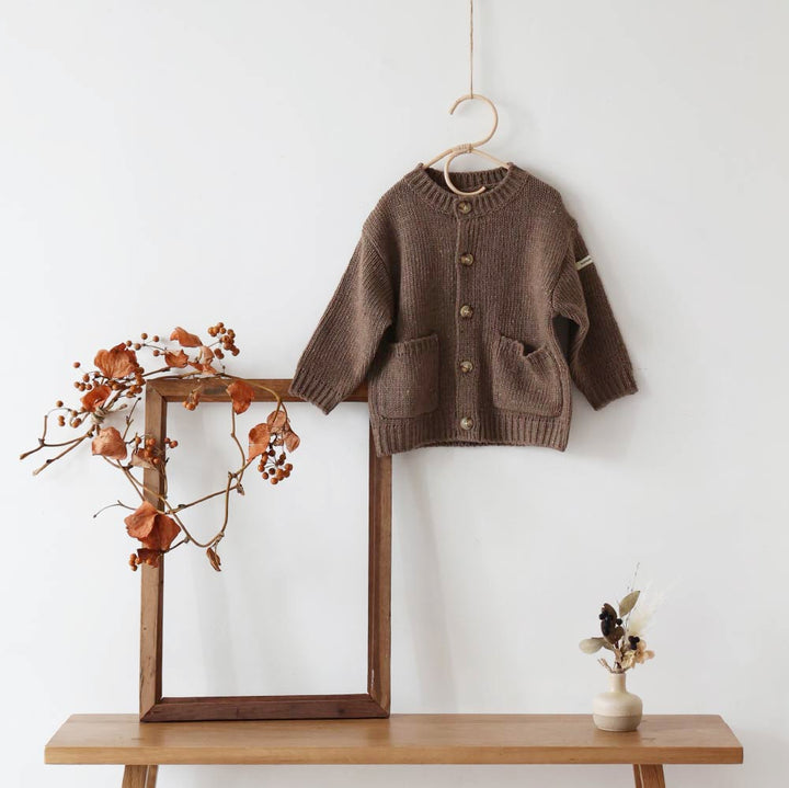 【秋冬外套】彩色紗點 針織外套