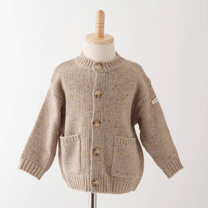 【秋冬外套】彩色紗點 針織外套