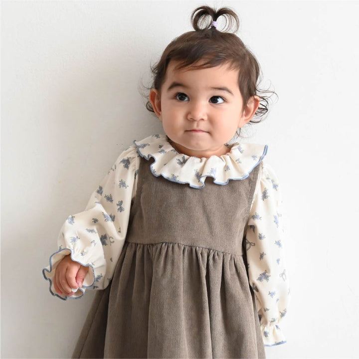 【秋冬連身衣】荷葉領長袖包屁衣