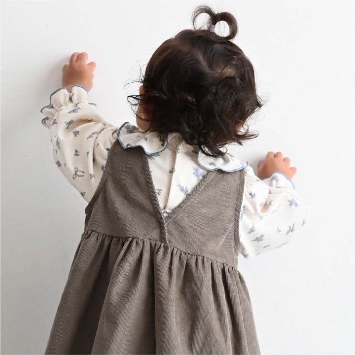 【秋冬連身衣】荷葉領長袖包屁衣