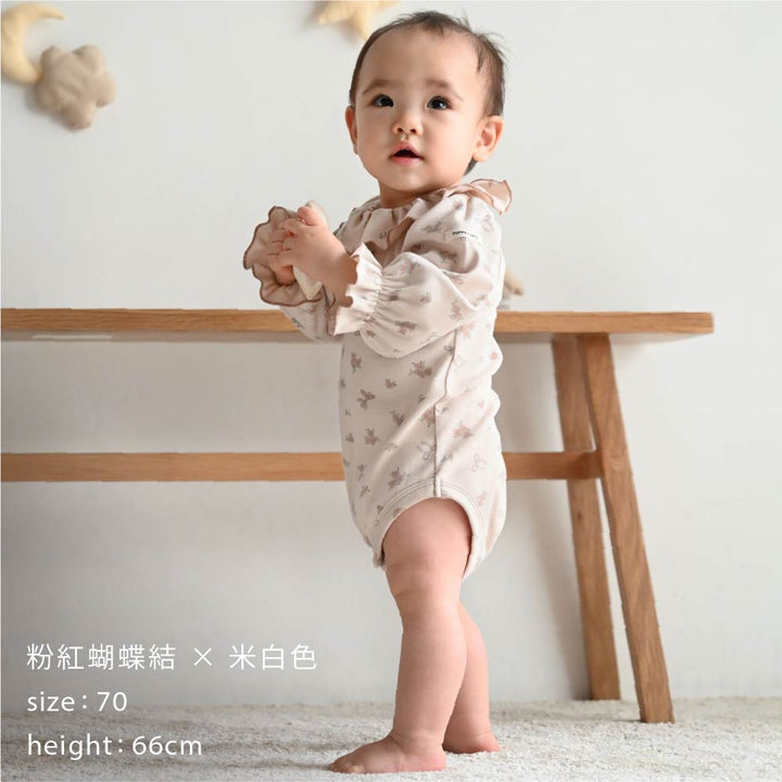 【秋冬連身衣】荷葉領長袖包屁衣