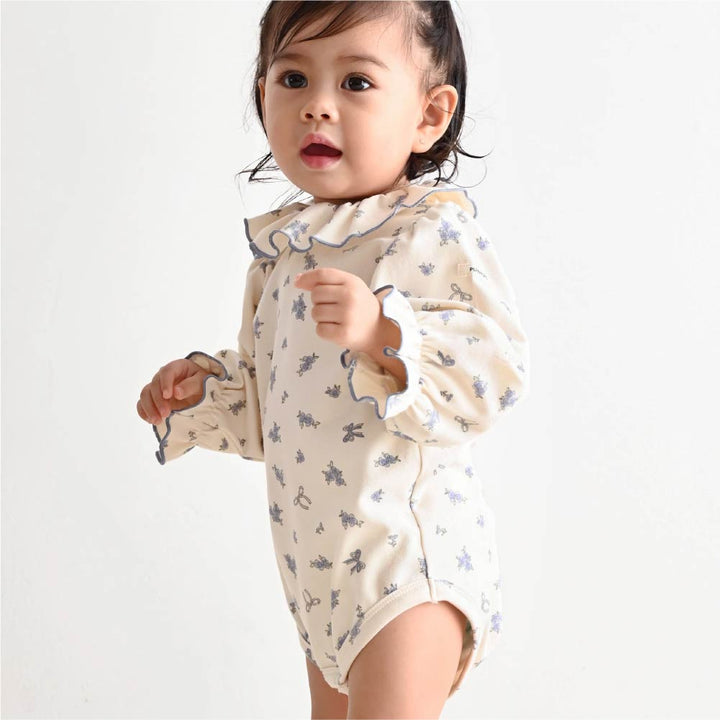 【秋冬連身衣】荷葉領長袖包屁衣