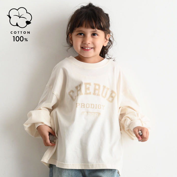 【秋冬上衣】 學院風字母 長袖 T恤