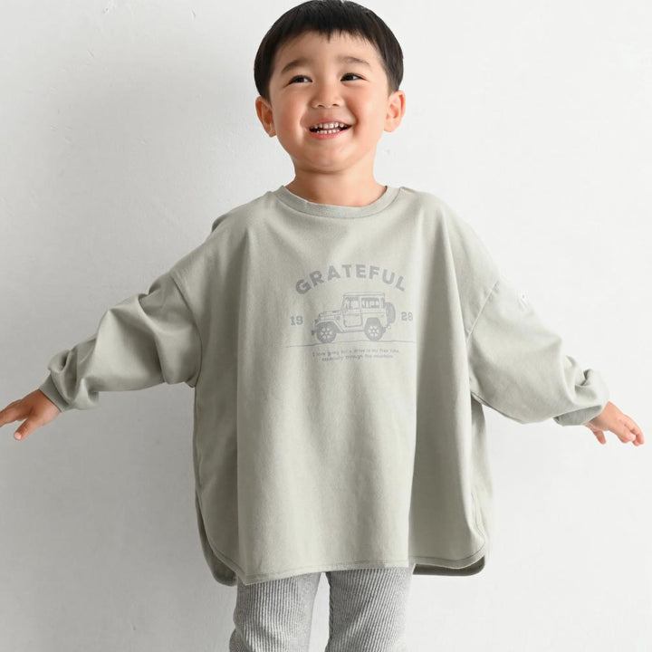 【秋冬上衣】 圓弧下擺 長袖 T恤