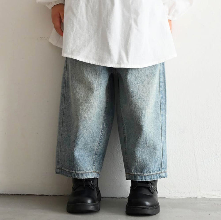 【秋冬褲子】復古刷色牛仔褲