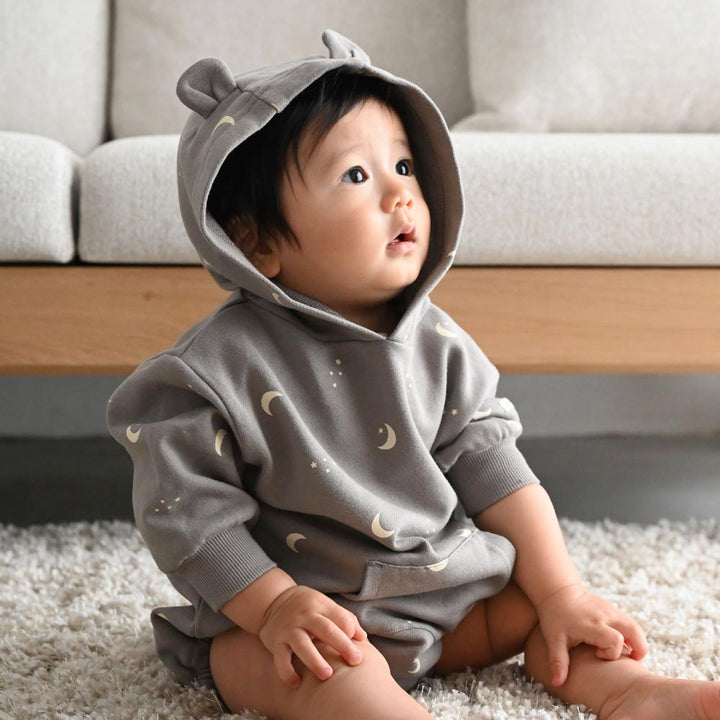 【秋冬連身衣】長袖 小熊耳朵 包屁衣