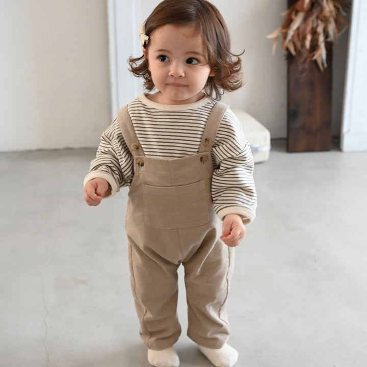 【秋冬褲子】燈芯絨 吊帶褲