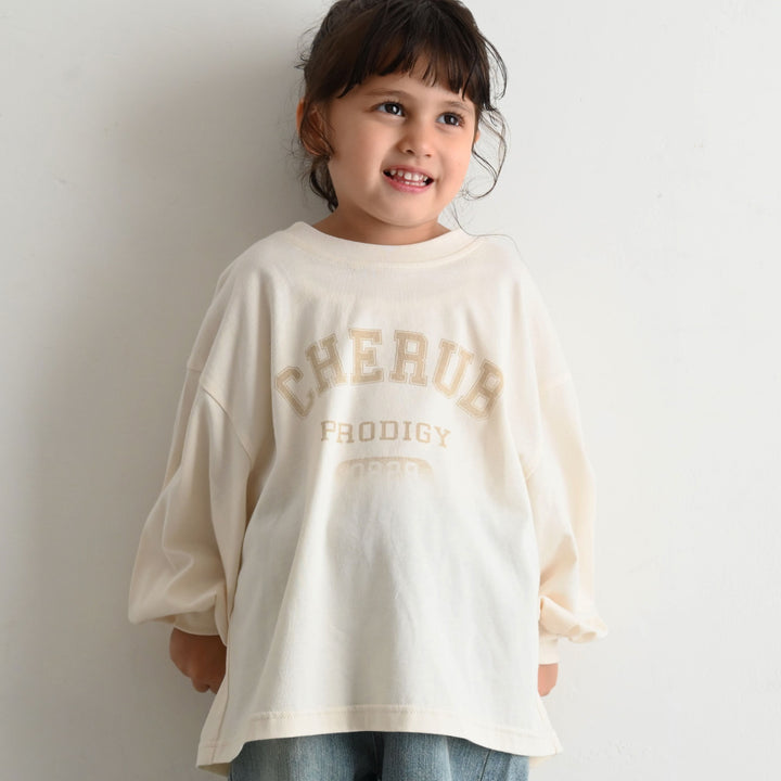 【秋冬上衣】 學院風字母 長袖 T恤