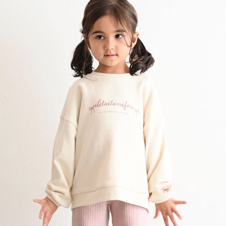 【秋冬上衣】 刺繡圖案 長袖T恤