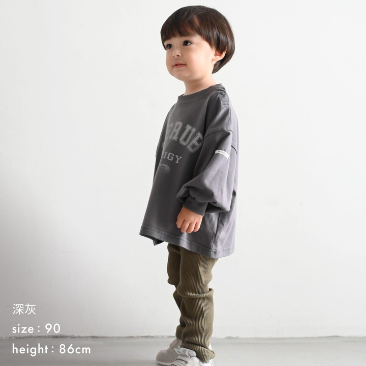 【秋冬上衣】 學院風字母 長袖 T恤