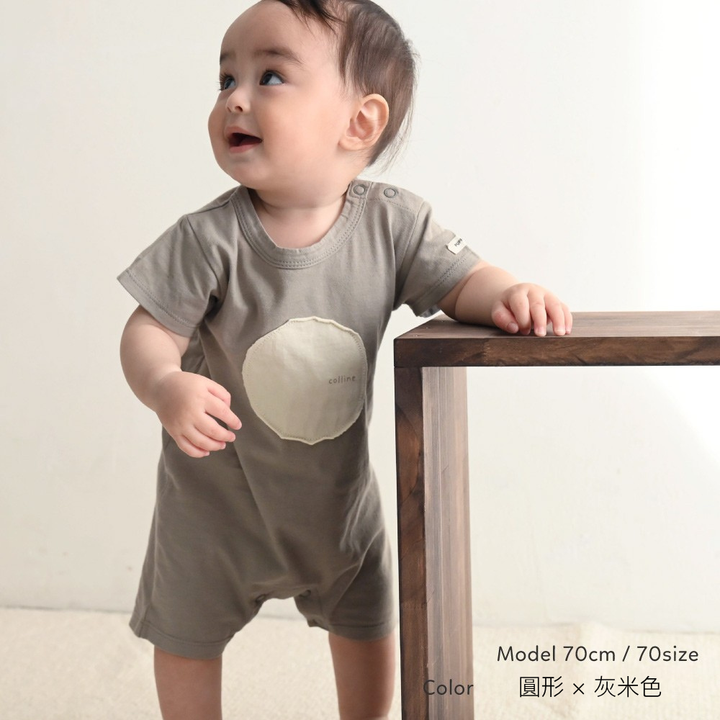 寶寶短袖連身包屁衣