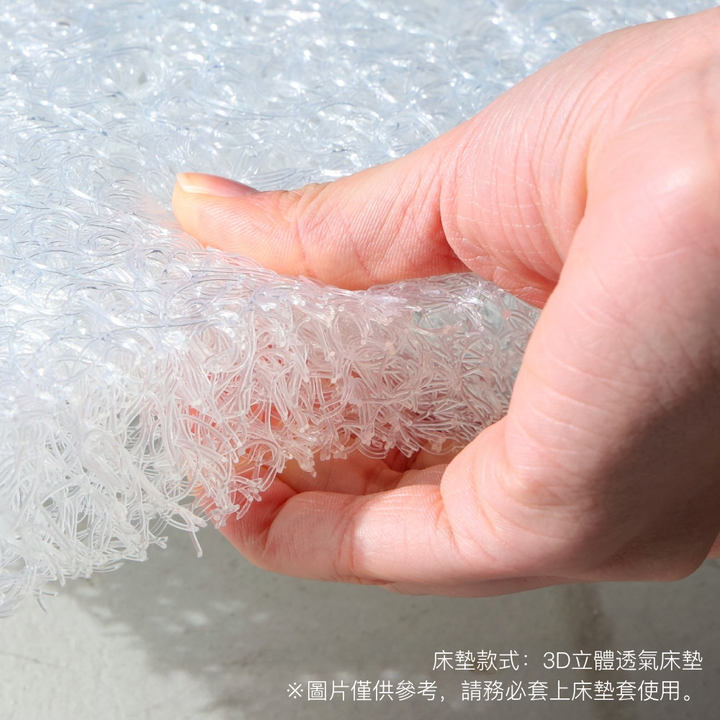 【床墊可選】3D透氣水洗／固棉床墊（3.5cm）