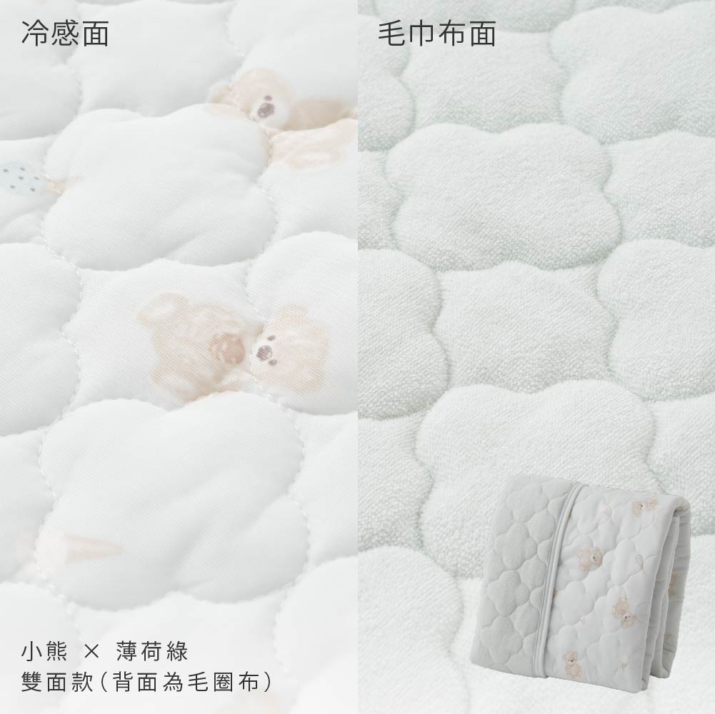 【涼感×毛圈布】雙面可用保潔墊