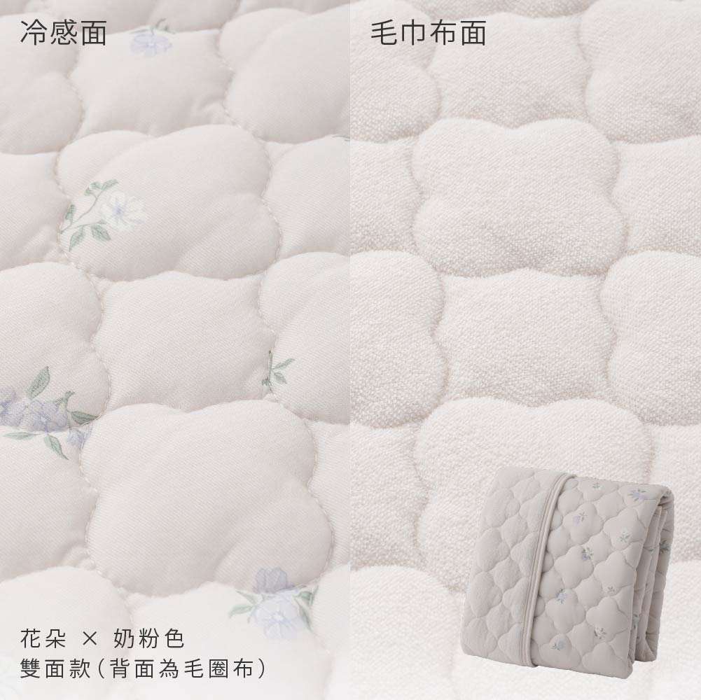 【涼感×毛圈布】雙面可用保潔墊