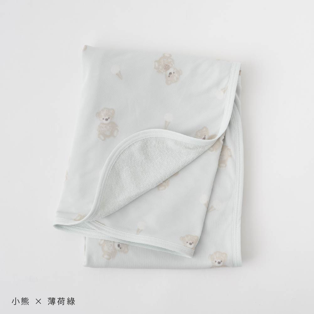 【涼感×毛圈布】雙面嬰兒毯 70x90cm