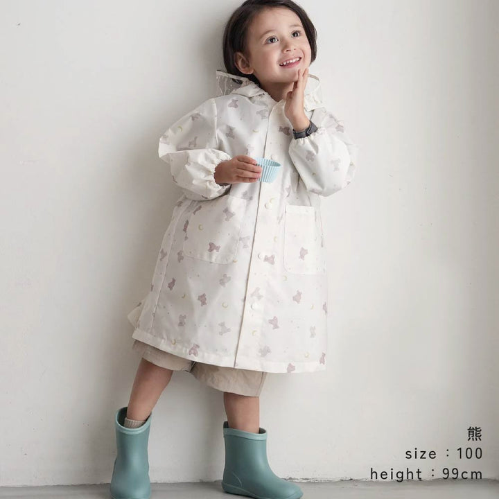 兒童時尚一件式雨衣