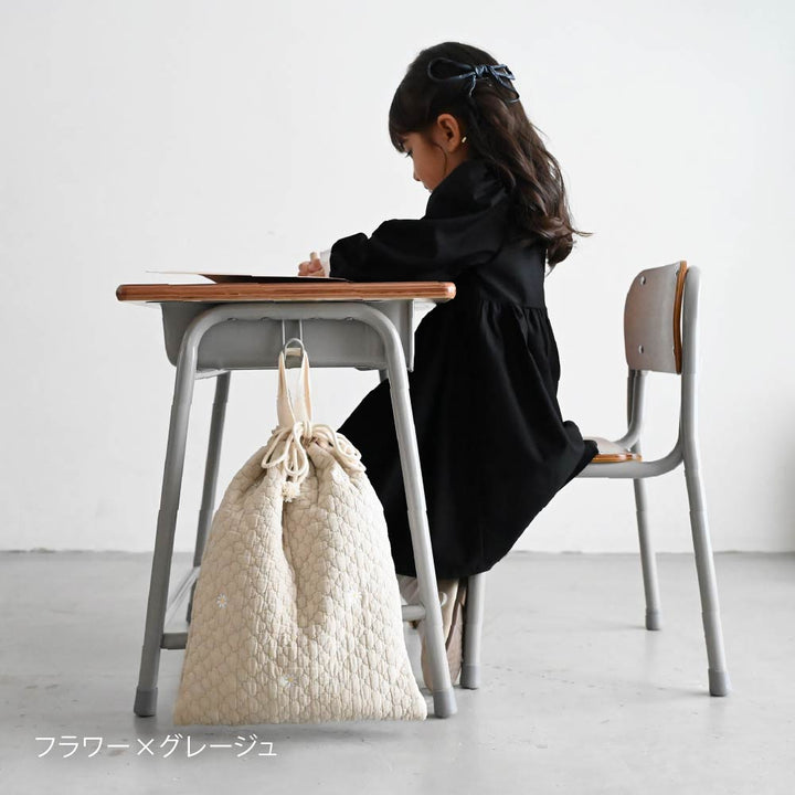 鋪棉刺繡萬用束口袋