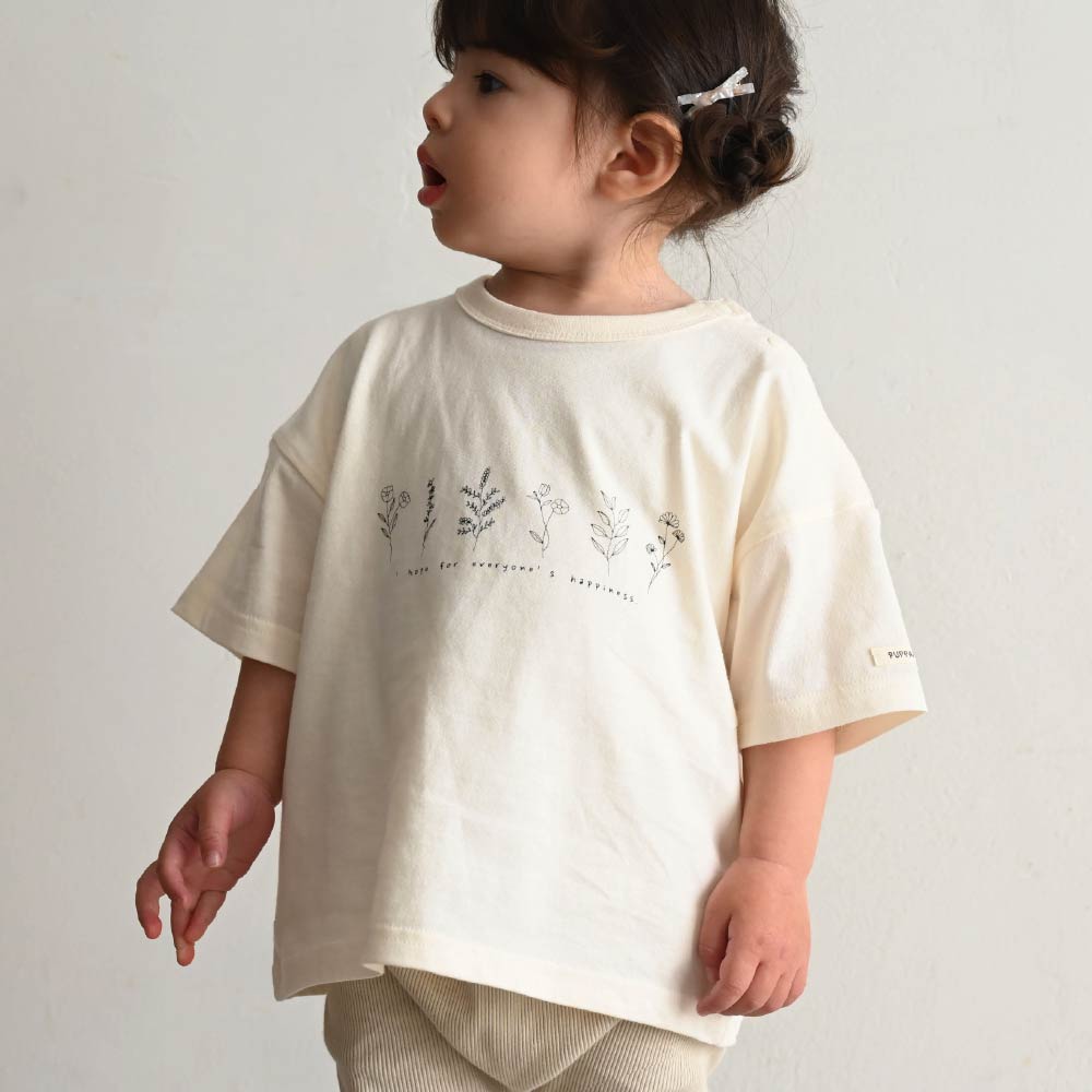 【春夏上衣】Oversize印花短袖上衣